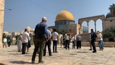 مستعمرون يقتحمون المسجد الأقصى وسط حماية مكثفة من قوات الاحتلال