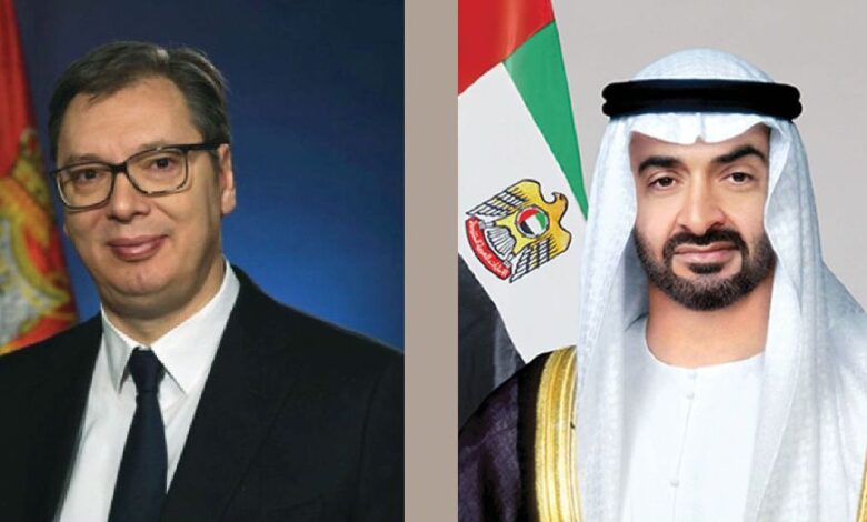 رئيسا الإمارات وصربيا يبحثان توسيع الشراكة الاستراتيجية في قطاعات حيوية 1 رئيسا الإمارات وصربيا يبحثان توسيع الشراكة الاستراتيجية في قطاعات حيوية