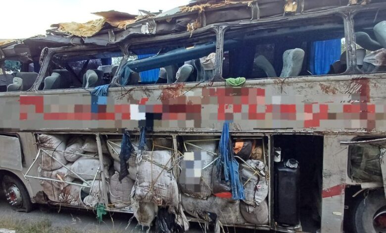 مصرع 15 شخصاً في انقلاب حافلة شمال شرق البرازيل 1 مصرع 15 شخصاً في انقلاب حافلة شمال شرق البرازيل