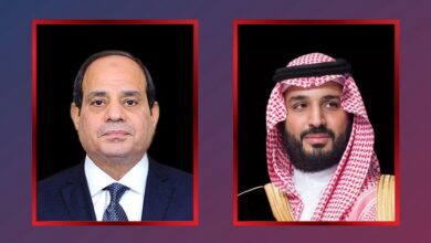 في اتصال هاتفي.. الرئيس المصري يجدد رفض بلاده للعدوان الإيراني على السعودية