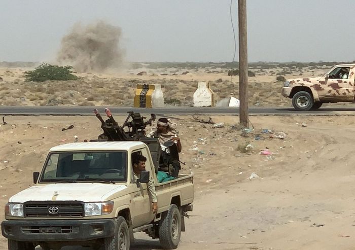 استشهاد جندي وإصابة آخر في هجوم إرهابي استهدف قوات الدعم والإسناد بأبين